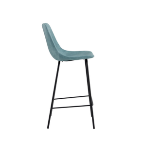 New Item Plastic Covered PU Bar Chair With Metal Leg