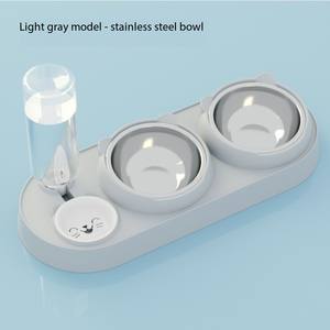 Durable Automatic Pet <span class=keywords><strong>Bowls</strong></span> 3 em 1 Moda <span class=keywords><strong>Dog</strong></span> Double Bowl Portátil Raised Pet Bowl Set para Pet Food e Alimentador de Água - Product Image 6