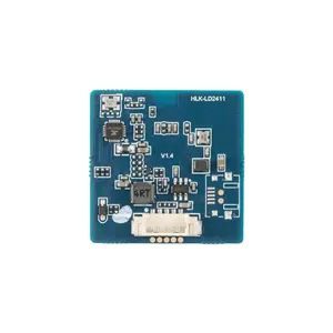 Hot Sale LD2411S 24G Presença Humana Motion Detector Microondas Radar Sensor Module HLK-LD2411S para Controle de Luz