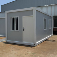 Maison conteneur habitable de 20 pieds, préfabriquée en acier et panneaux sandwich, pour appartements, hôtels et hôpitaux au Togo