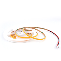 Bande LED COB haute densité sans points 5mm 480 puces 24V CRI90 180 °   Beam 2700K pour l'éclairage ambiant des plafonds de bureau et des postes de travail