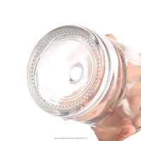 Bouteille vide en verre de 250 ml en forme d'animal pour vodka, gin, whisky, rhum, tequila, liqueur, spiritueux, avec bouchon