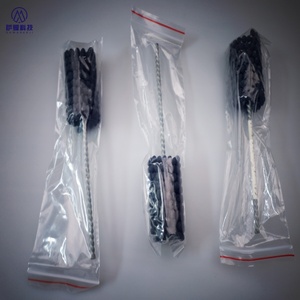 Industrielle abrasive Nylon-Flexbürste mit SiC-Borsten und Gummigriff zur Reinigungsfunktion, Gewindeende, OEM - Product Image 3