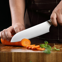 Ensemble de couteaux de cuisine avec affûteur ensemble de couteaux de Chef couteaux à fruits en acier inoxydable au carbone de haute qualité nouveau Design 9 pièces en métal