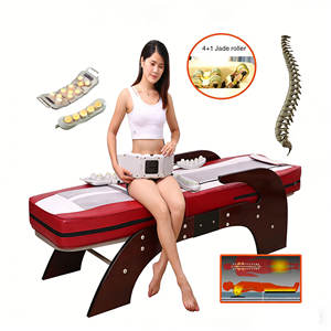 Korea Premium Best Nu Chiropractic Jade Masajeador Roller Bed <span class=keywords><strong>Rolling</strong></span> Terapia térmica Spine Master Cama de masaje infrarrojo lejano - Product Image 1