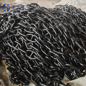 Chaîne d'ancrage à maillons en acier allié galvanisé à chaud de haute qualité, grade U2 U3, 97 mm, avec certificats FSC LR BV CCS pour navires maritimes - Product Image 4