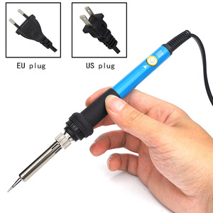 110V/220V có thể điều chỉnh nhiệt độ điện hàn sắt kết hợp 60W hàn công cụ sửa chữa chúng tôi cắm/EU cắm - Product Image 2