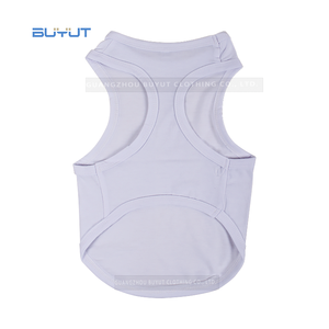 BUYUT Personnalisé Sublimation Imprimé Blanc Pet Mignon <span class=keywords><strong>t</strong></span>-shirts <span class=keywords><strong>Chiens</strong></span> Belle Porter Des Vêtements Gilets pour DIY Impression - Product Image 4