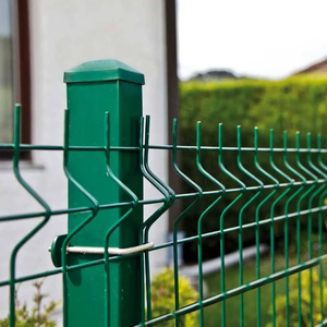 Panneau de clôture en treillis soudé en V, courbé 3D, double fil de 8 mm, en acier galvanisé, pour périmètre de sécurité de jardin, parc et villa - Product Image 3