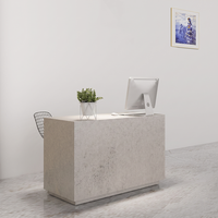 Comptoir de réception moderne et minimaliste en bois, table compacte, comptoir de caisse pour boutique de vêtements
