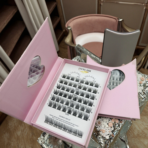 Bán Buôn Chuyên Nghiệp Tự Làm Lash Mở Rộng Kit Handmade 8D Cụm Pre-Cắt Phân Khúc Lông Mi 0.07Mm D-Curl Cá nhân Lông Mi Keo - Product Image 6