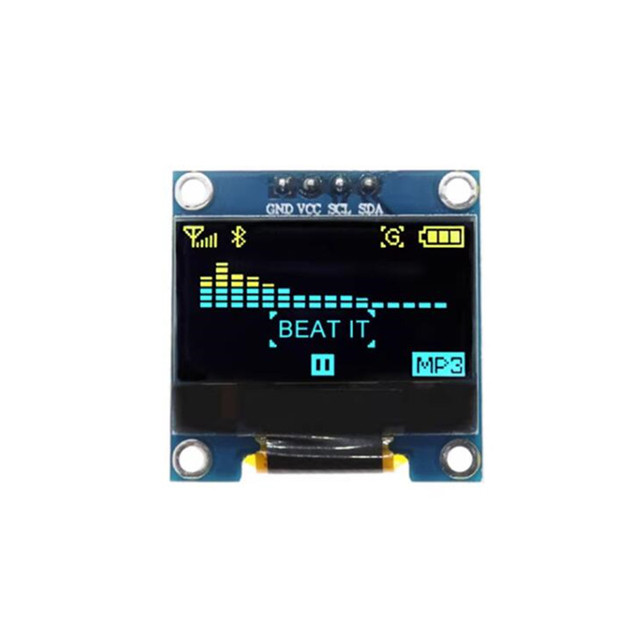 0.96 Inch OLED IIC Serial White Yellow Blue OLED Display Module 128X64 I2C SSD1315 SSD1306 12864 LCD Screen Board