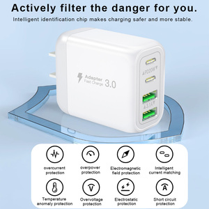Chargeur mural USB-C HNT Factory 40W double port, charge rapide 20W, double port USB PD20W, adaptateur de charge rapide pour téléphone <span class=keywords><strong>12</strong></span> 13 14 15 - Product Image 4