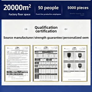 Raquette de Pickleball en nid d'abeille à formation intégrale pressée à chaud, raquette de Pickleball en fibre de carbone avec <span class=keywords><strong>gorge</strong></span> aérodynamique, approuvée par l'USAPA - Product Image 6