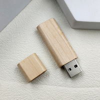 Flashdisk Kayu Bambu Custom Logo OTG 64GB 256GB 1TB 2TB USB 3.0 16GB Flashdisk Promosi Bisnis U Disk