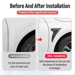 Universal Auto Exterior <strong>Accessories</strong> 2PCS <strong>Car</strong> Fender Side Vents Decal TPU Dart Shape Decorative Stickers - Product Image 4