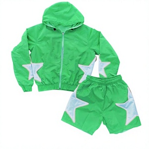 High Quality Custom Jogging Suit <b>Wind</b> <b>Breaker</b> Sets Men Oversized Nylon Windbreaker Tracksuit 2026 - Product Image 1