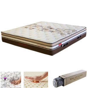 Fournisseurs de gros de matelas pour chambre à coucher orthopédique personnalisé matelas enroulable double queen king matelas compressés dans une boîte - Product Image 1