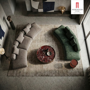 <strong>U</strong> Shaped Sectional Sofa Modern <strong>Living</strong> Room Sets Large Oversized Deep Sofa Velvet Modular Couch - Product Image 4