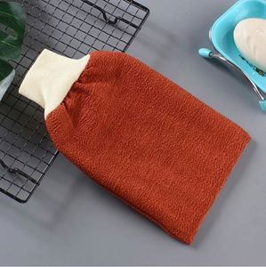 Wholesale Eco-Friendly Viscose Simple Shower Exfoliating Gloves Body Scrub Mitt Sponge-Hammam Cleaning Towel Electricity-Free - Product Image 3