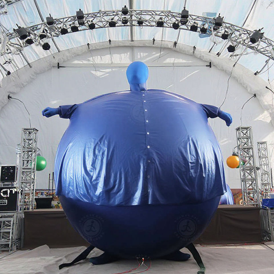 Blueberry Inflatable Double Layer PVC Suit for Party Events