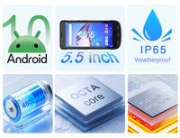 Escáner de Código de Barras Láser Portátil Android PDA Resistente, Equipo RFID Zebra con Lector RFID UHF para Gestión de Activos/Almacenes
