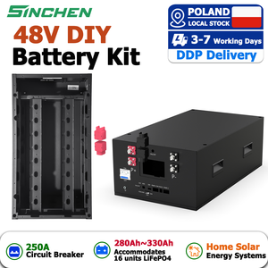 Boîtier vide pour kit batterie DIY 48V, compatible BMS, 314Ah 330Ah, pour assemblage de batterie solaire, disponible en entrepôt local UE - Product Image 1