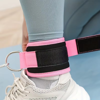 Accessoire de fixation pour machine à câble en nylon pour exercices de kickback en salle de sport, sangles de cheville réglables avec poids, personnalisables