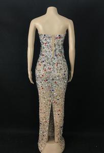 NOVANCE Y1987-D New Fashion Woman Color Crystal Tube Top Long Sexy <strong>Dress</strong> Even <strong>Dress</strong> Luxurious Dazzling <strong>Debut</strong> Gown for Party - Product Image 3
