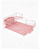 Étagère de rangement de cuisine moderne en fer, double couche, pour vaisselle et bols, étanche, réglable, durable, portable, de type sur pied