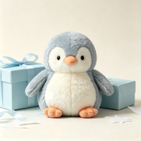 Peluche pingouin personnalisée OEM ODM, jouet en peluche doux et moelleux, poupée animale pour enfants, cadeau, décoration de vacances, peluches promotionnelles