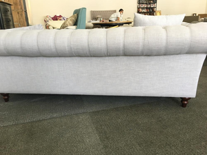 <strong>Stylish</strong> Wood Chesterfield Fabric Tufted Button Recliner Sofa for Hotel Lobby Living Room <strong>Couch</strong> for Waiting - Product Image 5