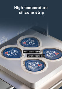 מכונת אריזה חצי אוטומטית נייר פלסטיק סרט ציפוי יוגורט גביע מכונת איטום רוטב עגבניות רוטב עגבניות - Product Image 4