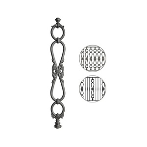 Dịch vụ thiết kế lan can sắt rèn tùy chỉnh gửi thông số kỹ thuật của bạn cho cầu thang độc đáo - Product Image 5