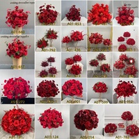 Boule de fleurs artificielle LEDA Boho beige en herbe de la pampa pour centre de table de mariage, arrangement floral pour décoration de mariage, événement ou fête