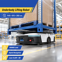 Formation Gratuite JS-U1500-DLP Robot Mobile Autonome (AMR) de 1500 kg avec Code QR Laser, Dispositif de Levage AGV Sans Rail et Batterie 48V 21Ah
