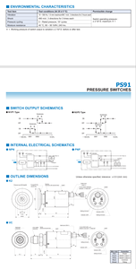 Interrupteur à vide NIDEC-COPAL PS91-102V-N1VC Série PS91 Haute Sensibilité en Stock - Product Image 4