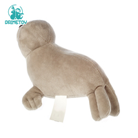Peluches OEM d'otarie blanche mignonne Jouets d'otarie en peluche souple avec rembourrage en coton PP