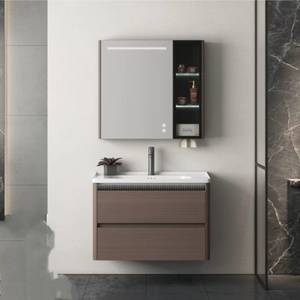 Mobile da Bagno <span class=keywords><strong>in</strong></span> PVC Moderno, Durevole e di Lunga Durata, con Isolamento Idrico e Specchio LED - Product Image 2