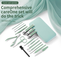 Coupe-ongles professionnels en acier inoxydable, ensemble de manucure et pédicure, outils de beauté multifonctions, kit de coupe-ongles portable, boîte