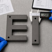 Noyau magnétique en acier au silicium EI à faible perte pour transformateur d'équipement audio, vente en gros en vrac