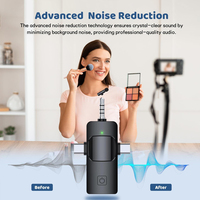 Microphone cravate sans fil professionnel 3 en 1 pour iPhone, Android, appareil photo, mini-microphones sans fil, son cristallin