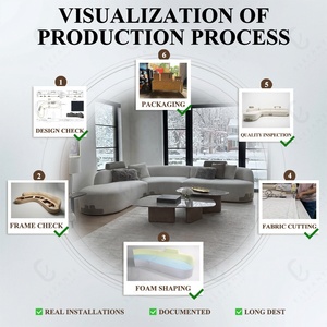 Divano Sezionale Curvo <span class=keywords><strong>in</strong></span> <span class=keywords><strong>Pelle</strong></span> Scamosciata di Lusso Italiano, Elegante e di Alta Gamma, Fatto a Mano per Soggiorno, Arredamento per Villa e Mansion - Product Image 5