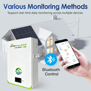 ระบบแบตเตอรี่ลิเธียมอัจฉริยะ BMS 51.2V ระบบไฮบริดกริดโซลาร์เซลล์ 5KWH แบบติดผนัง - Product Image 1