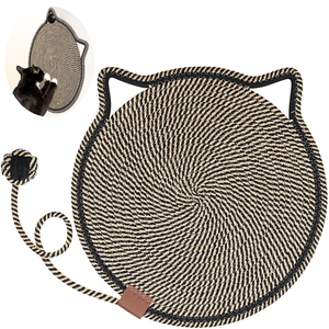 Rope Woven Eco-Friendly Modern 50cm Durable Cat <b>Scratch</b> <b>Pad</b> Integrated Cat Sleeping Mat Ball Toy Easy Assembly Solid - Product Image 1