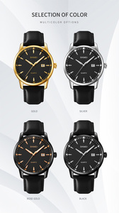 Skmei 2121 Sang Trọng Tùy Chỉnh Đồng Hồ Cho Nam Giới Vòng Đeo Tay Thiết Lập Thạch Anh Đồng Hồ Đeo Tay Da Màu Đen Kinh Doanh Cậu Bé Món Quà Reloj Hombre - Product Image 6