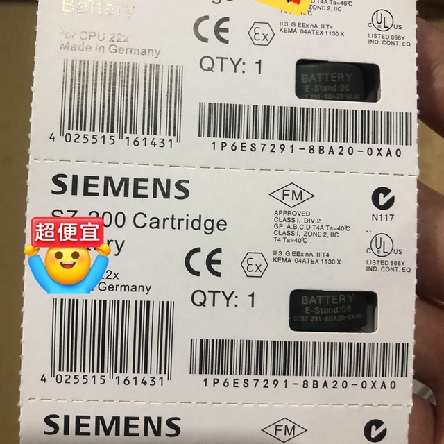 6ES7291-8BA20-0XA0 6ES72918BA200XA0 S7-200 Battery Module for PLC