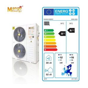 ปั๊มความร้อนอากาศสู่น้ำ R32/R410a แบบแยกส่วน ให้ความร้อน ERP A+++ 12kw 23kw ระบบทำความเย็นและน้ำร้อนใช้งานได้ 60Hz 220V/380V ปั๊มความร้อนอากาศสู่น้ำ 60Hz 220 - Product Image 4