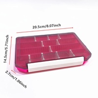 Nouvelle boîte de rangement transparente multifonctionnelle pour leurres et appâts, pour accessoires de pêche et boîte à pêche