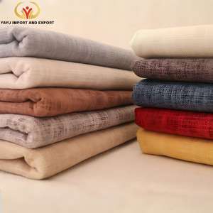 Tissu d'ameublement durable effet lin, directement de l'usine, pour coussins de canapé de salon et articles d'ameublement domestique - Product Image 1